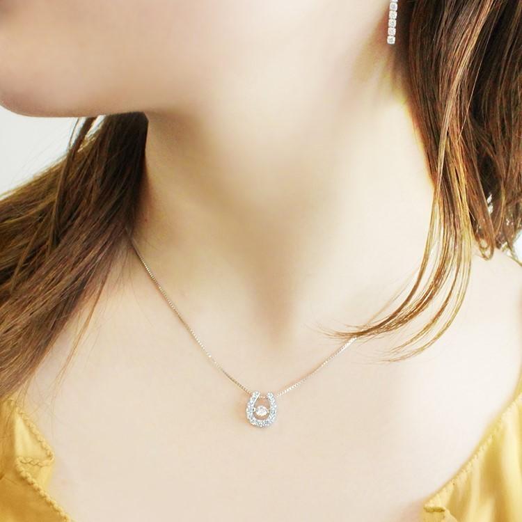 NYP-511 Twinkle Horseshoe 【クロスフォーニューヨーク】正規品　ダンシングストーン　揺れるペンダント  馬蹄　シルバーネックレス　 |  | 04