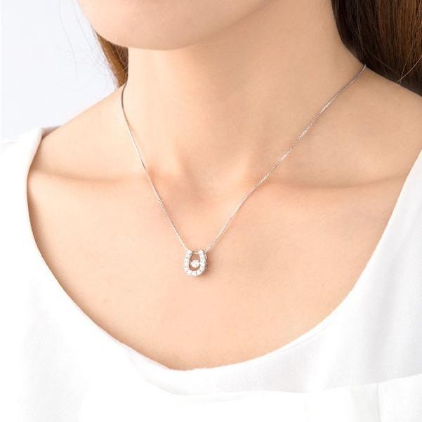 NYP-511 Twinkle Horseshoe 【クロスフォーニューヨーク】正規品　ダンシングストーン　揺れるペンダント  馬蹄　シルバーネックレス　 |  | 05