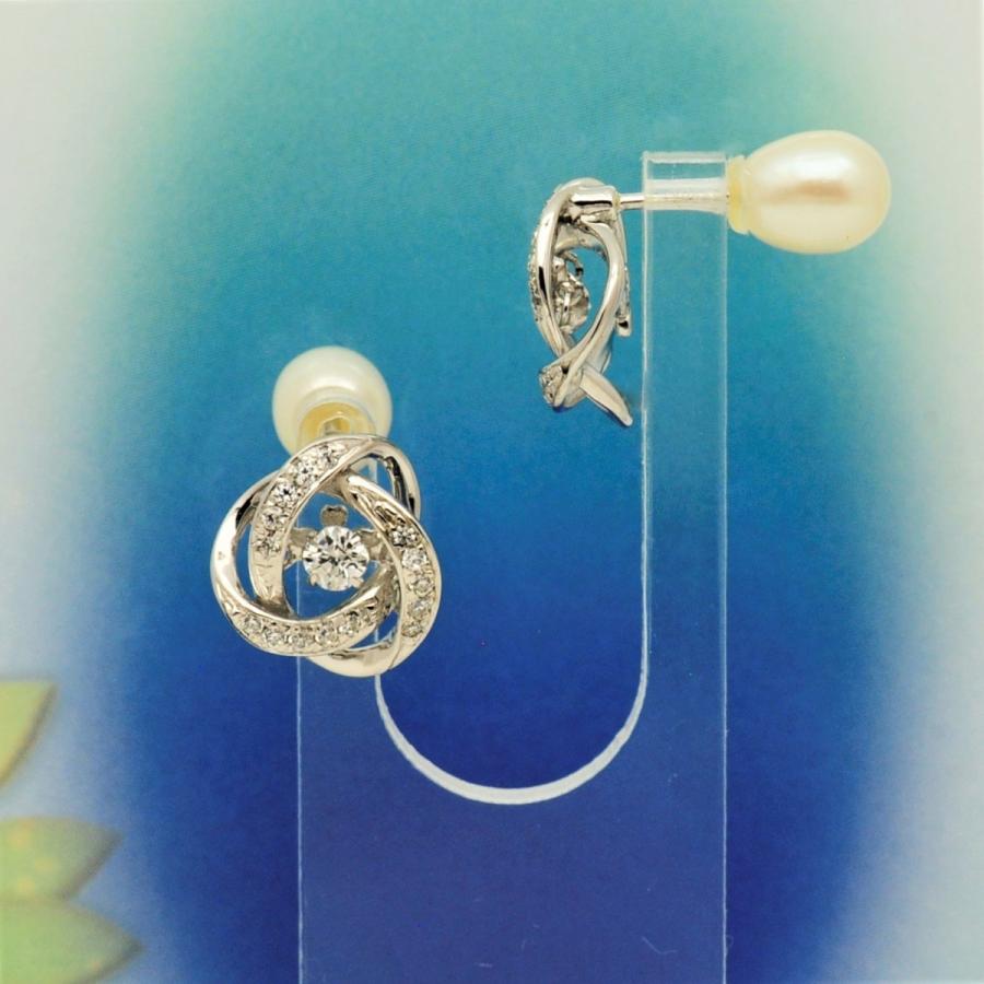 NYE-116  Loop1 ピアス【クロスフォーニューヨーク】正規品　　揺れるピアス　ダンシングストーン　シルバー925 |  | 05