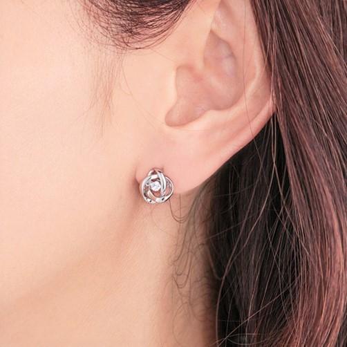 NYE-117 Loop2　ピアス【クロスフォーニューヨーク】正規品　ダンシングストーン 　揺れるピアス　シルバー925　 |  | 12