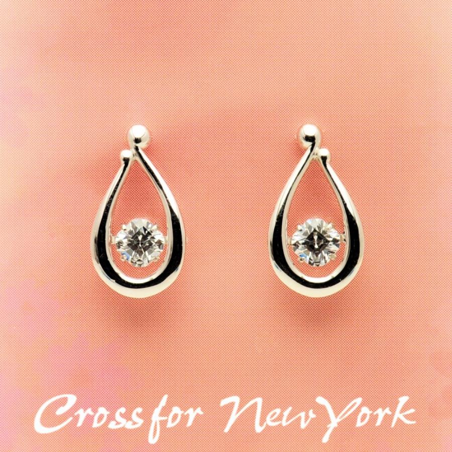 NYE-118 Fairy Drop　ピアス【クロスフォーニューヨーク】正規品  フェアリードロップ　ダンシングストーン 　揺れるピアス　シルバー925　 |  | 01