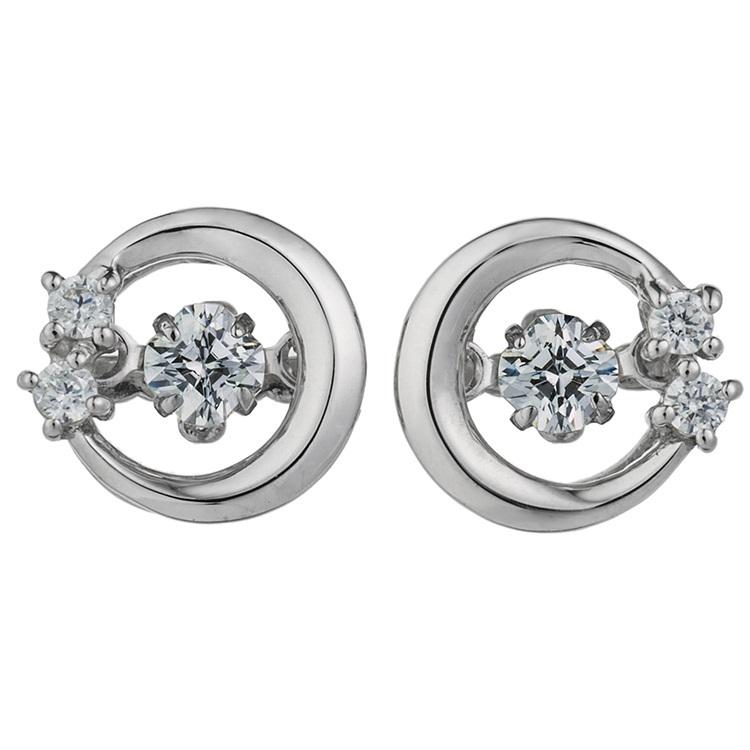NYE-121 Twilight　ピアス【クロスフォーニューヨーク】正規品  トゥワイライト　ダンシングストーン 　揺れるピアス　シルバー925　キュービックジルコニア |  | 09