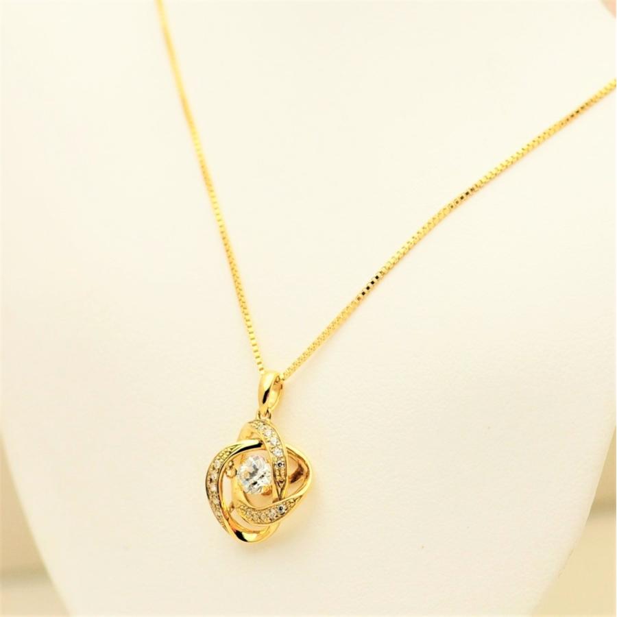 NYP-587 Loop1金色 【クロスフォーニューヨーク】正規品 ループ1　ダンシングストーン 　揺れるペンダント　シルバーネックレス |  | 05