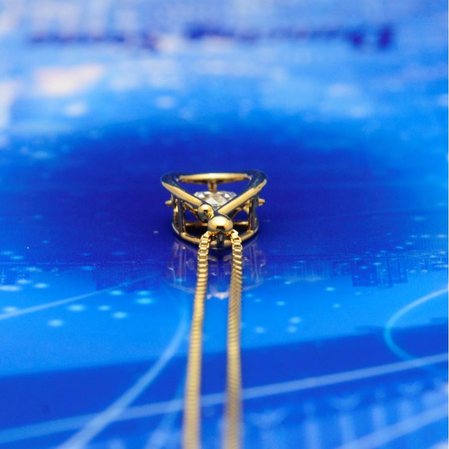NYP-602k FairyDrop 【クロスフォーニューヨーク】正規品 フェアリードロップ　ダンシングストーン 　ゴールドカラー　揺れるペンダント　シルバーネックレス |  | 05