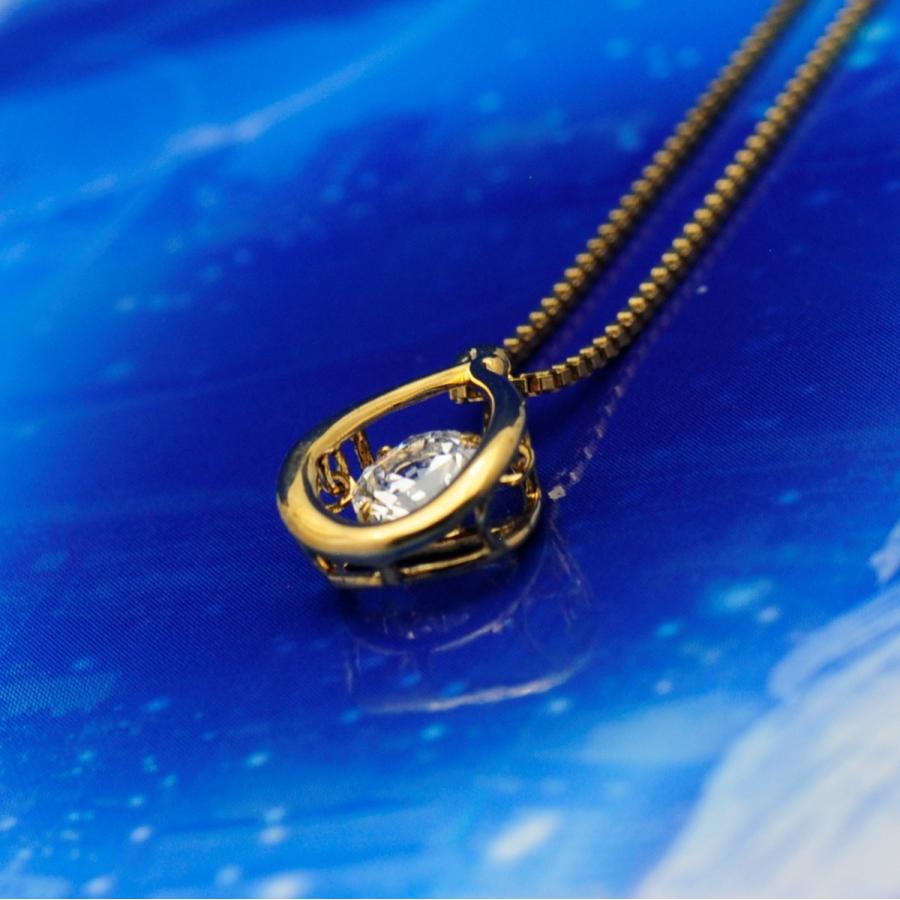 NYP-602k FairyDrop 【クロスフォーニューヨーク】正規品 フェアリードロップ　ダンシングストーン 　ゴールドカラー　揺れるペンダント　シルバーネックレス |  | 08