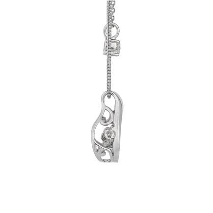 NYP-629 Angel Tear  【クロスフォーニューヨーク】正規品　エンジェルティアー　ダンシングストーン 　2連 揺れるペンダント　シルバーネックレス |  | 02
