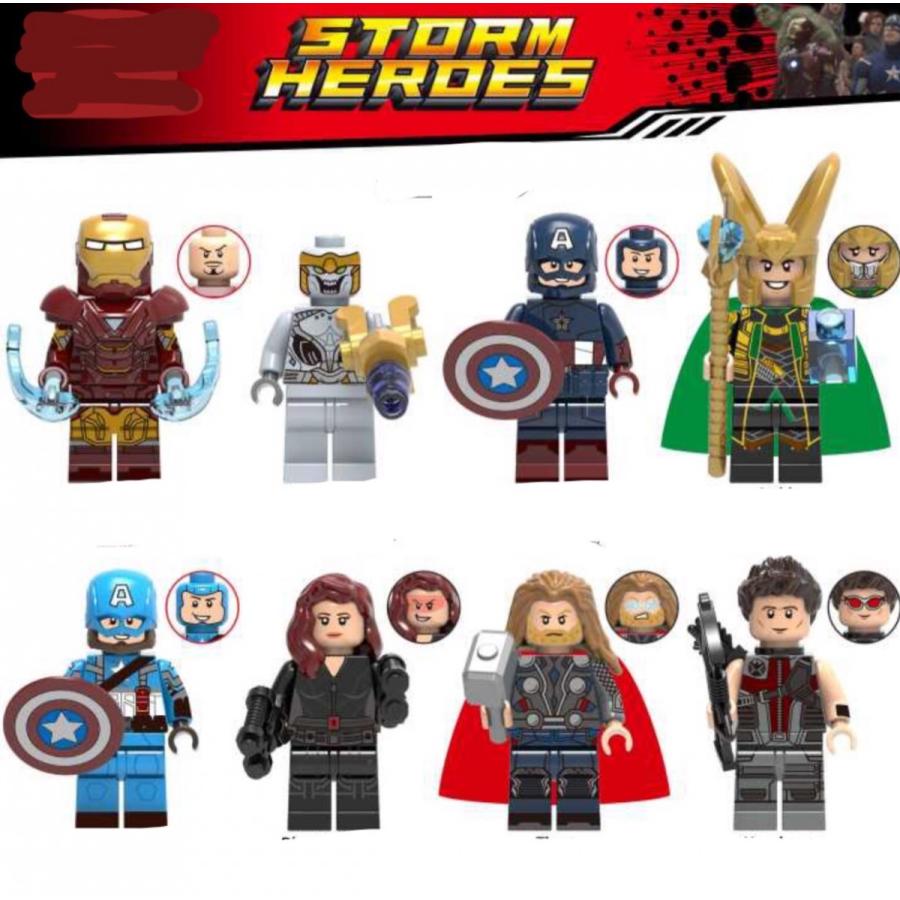 アベンジャーズ エンドゲーム ミニフィグ Eセット レゴ互換 アベンジャーズ エンドゲーム ミニフィグ Eセット レゴ互換
