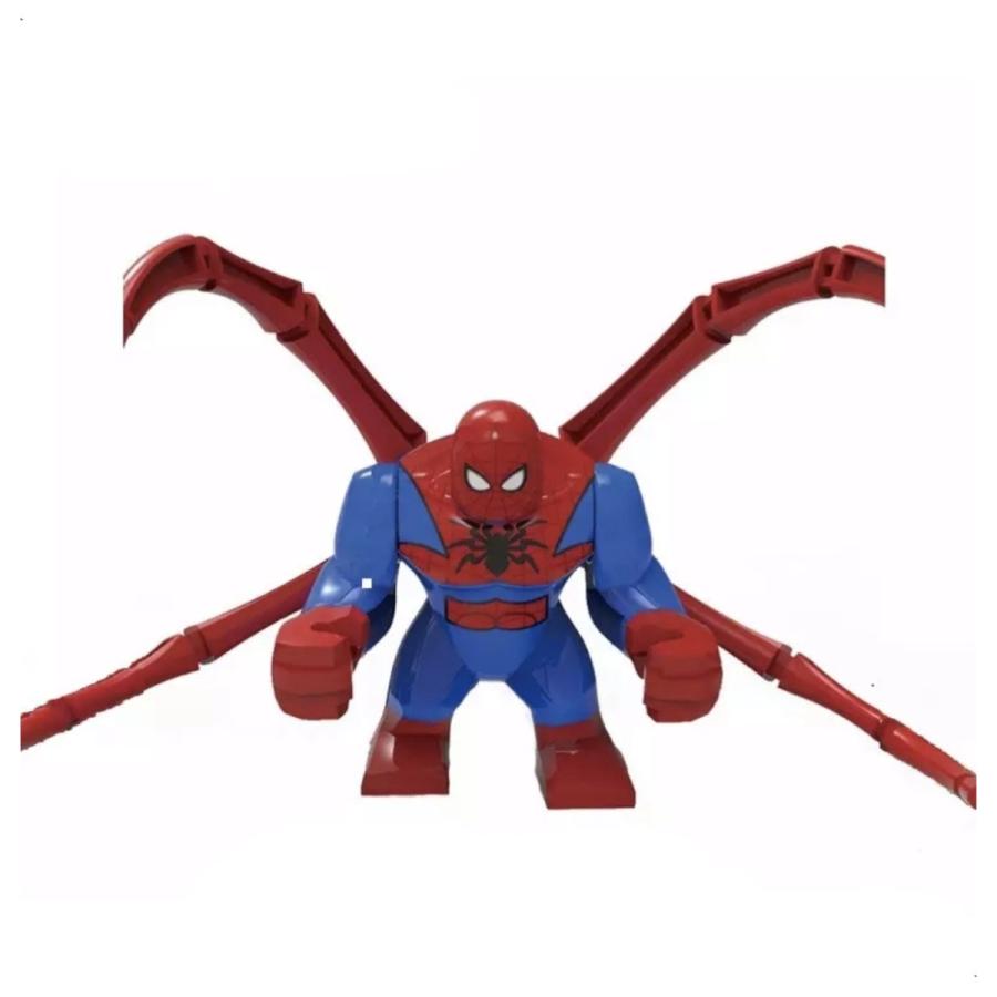 スパイダーマン 大きなフィギュア 4体セット 約7cm レゴ互換