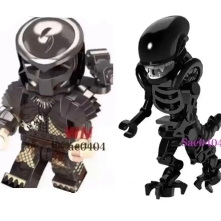 新入荷 流行 プレデター エイリアン ミニフィグ 2体セット レゴ互換 高い素材