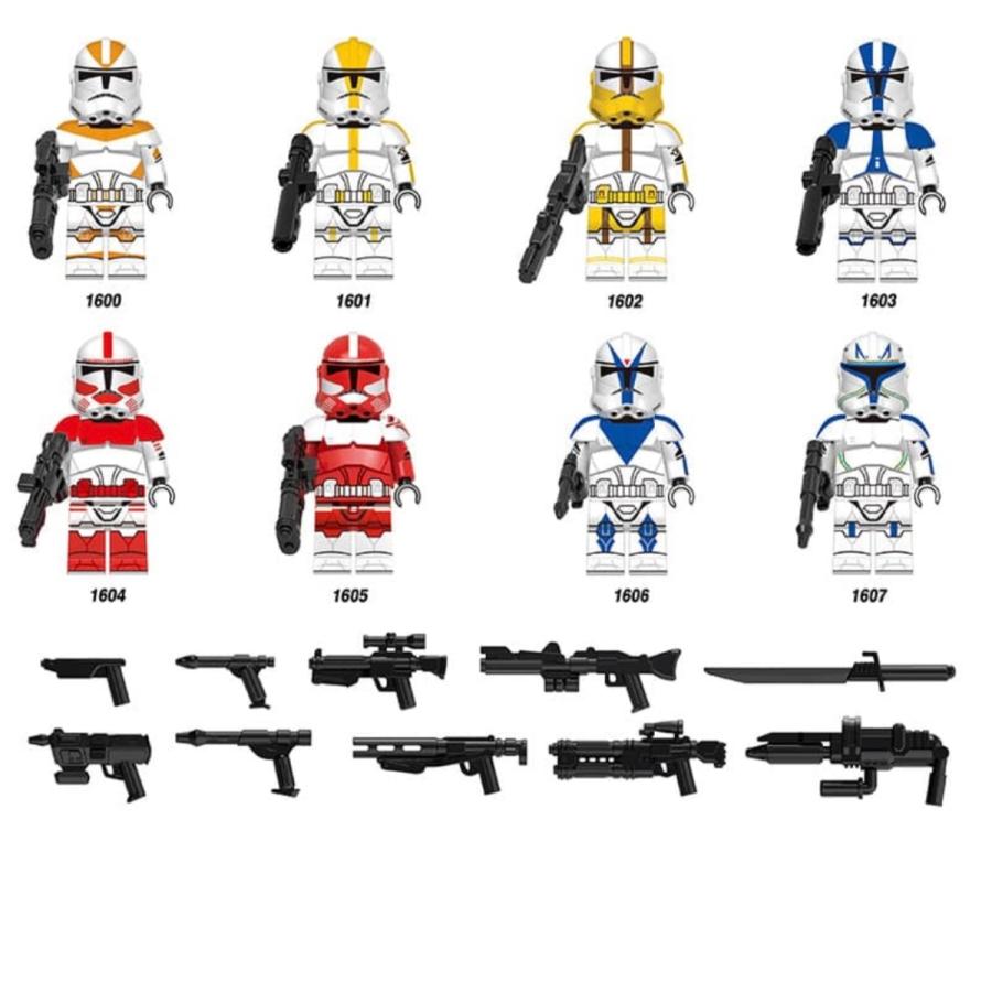 スターウォーズ 501大隊 ほか アーマード仕様 トルーパー ミニフィグ 8体セット レゴ互換 Kirattotrooper501etc8pcs きらっとフィギュア 通販 Yahoo ショッピング