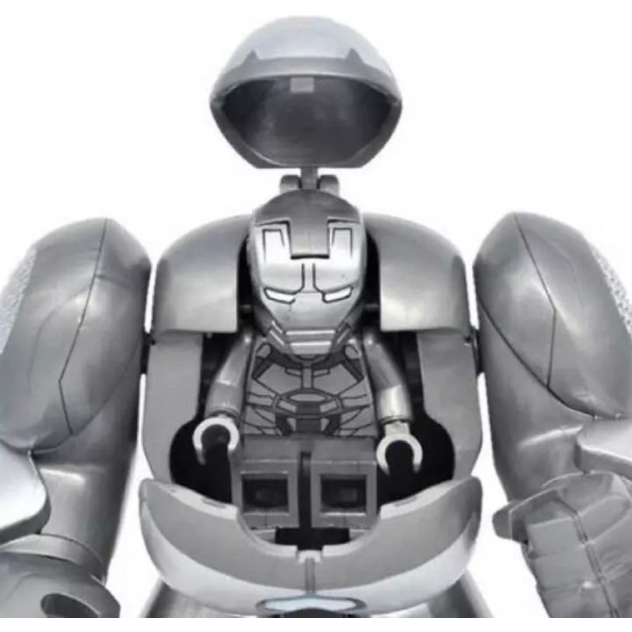 アイアンマンが中に入れる ハルクバスター 黒 約8.5cm フィギュア レゴ