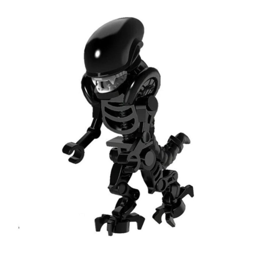 エイリアン 透明 黒 ミニフィグ 2体セット レゴ互換 : きらっと