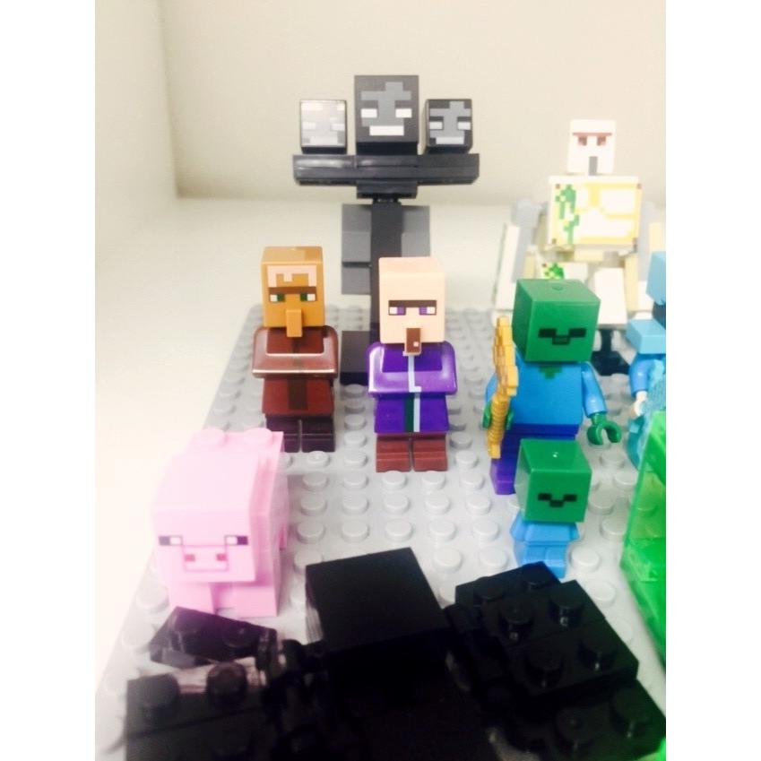 マインクラフト スライム ベビーゾンビ ウィザー 他 合計２０体 １９体と荷物１個 レゴ互換 Pinvhe3mai きらっとフィギュア 通販 Yahoo ショッピング