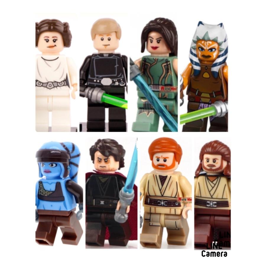 スターウォーズ ミニフィグ ベーシック 8体セット レゴ互換 スターウォーズ ミニフィグ ベーシック 8体セット レゴ互換