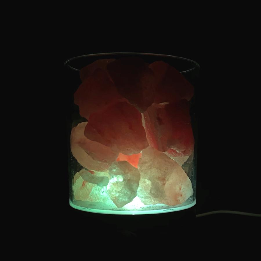 ヒマラヤ岩塩 LEDランプ  クリスタルソルト  ピンクソルト  岩塩ランプ  ソルトランプ (ブラック)　｜kiraworld｜12