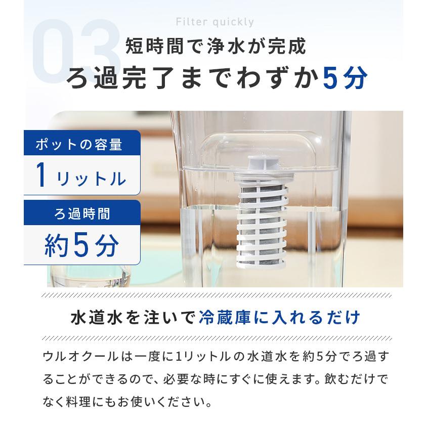 ULeAU（ウルオ） 爆買 浄水ポット イーテック ウルオクール Etec ULeAU