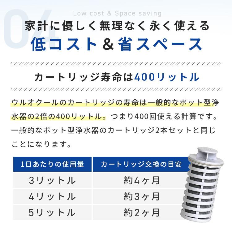 ULeAU（ウルオ） ポット型浄水器 イーテック ウルオクール Etec ULeAU