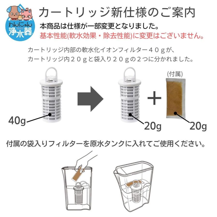 ULeAU（ウルオ） わんにゃん浄水器 カートリッジ 1個 イーテック Etec
