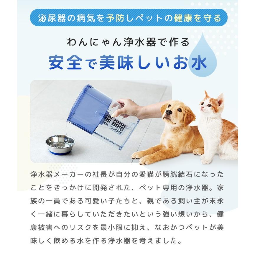 ULeAU わんにゃん浄水器 カートリッジ 2個 イーテック Etec NWF