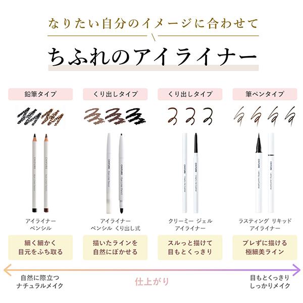 ちふれ（CHIFURE） アイライナー ペンシル くり出し式 チップ付き 目元