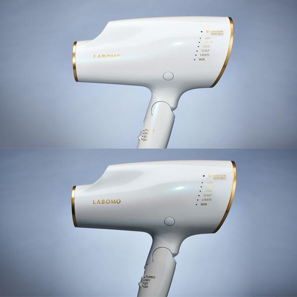 10％クーポン】LABOMOうるつやドライヤー オーロラホワイト 美髪  