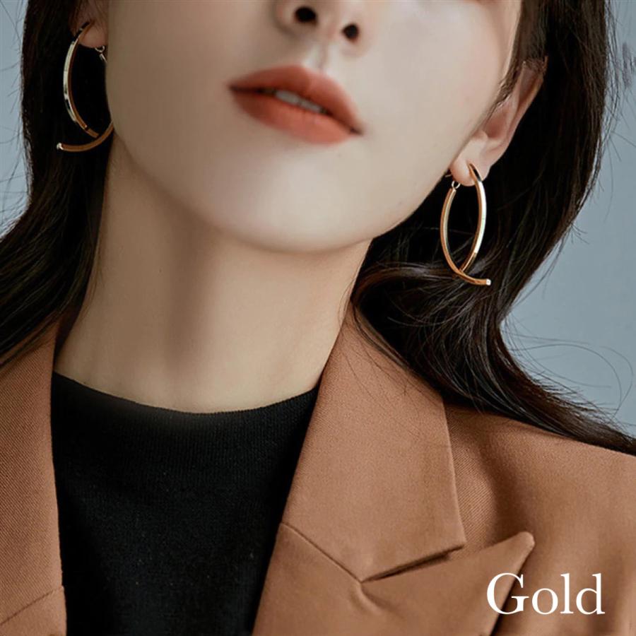 スウィング バックキャッチピアス 大人可愛い 品がありオシャレ キラキラ 揺れる 幾何学 ウェーブ |  | 04