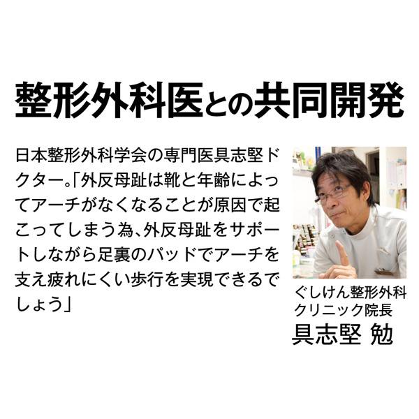 お医者さんの外反母趾サポーター ピタ肌  薄手 外反母趾 サポーター 親指 右足用 左足用 S M 外反母趾対策 ベージュ 日本製｜kirei-supple｜08