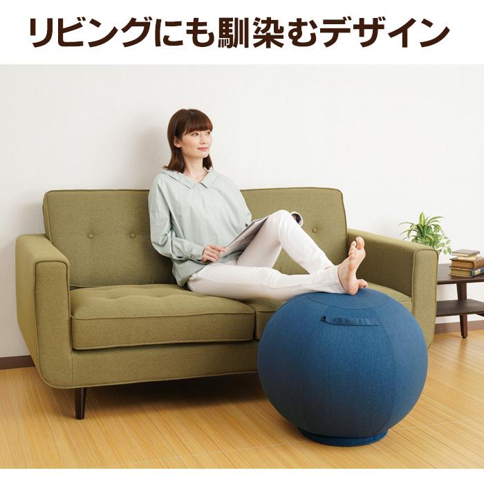 バランスボール 椅子 体幹バランスエクサボール 約55cm ブラウン