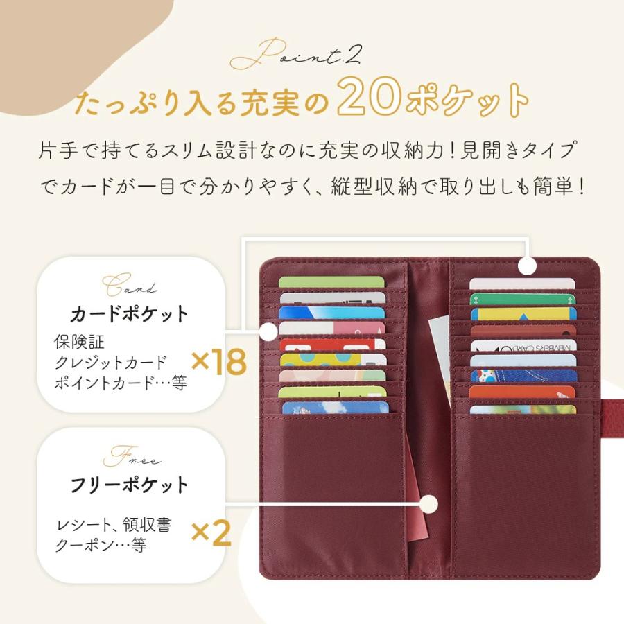 アイメディア カードケース 薄型カードケース 18枚 レザー調 ネイビー