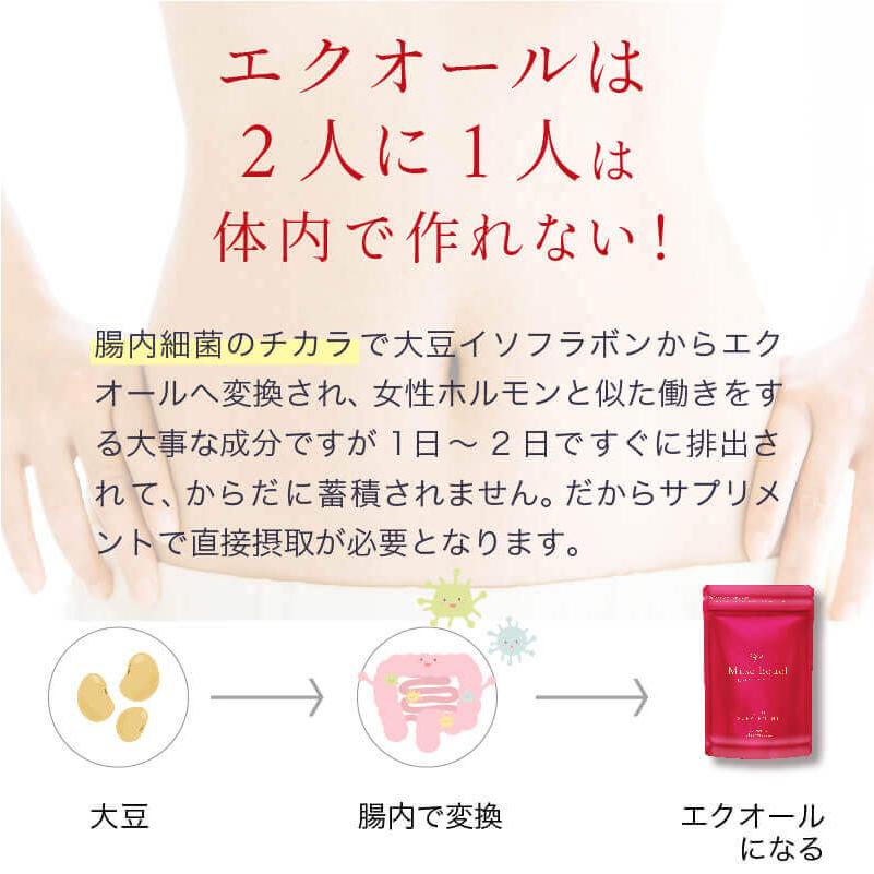 大塚製薬 - エクエル　大塚製薬　大豆イソフラボン　エクオール　更年期障害　サプリ Kirei de Lab 【公式】ミューズエクオール（30粒）エクオール