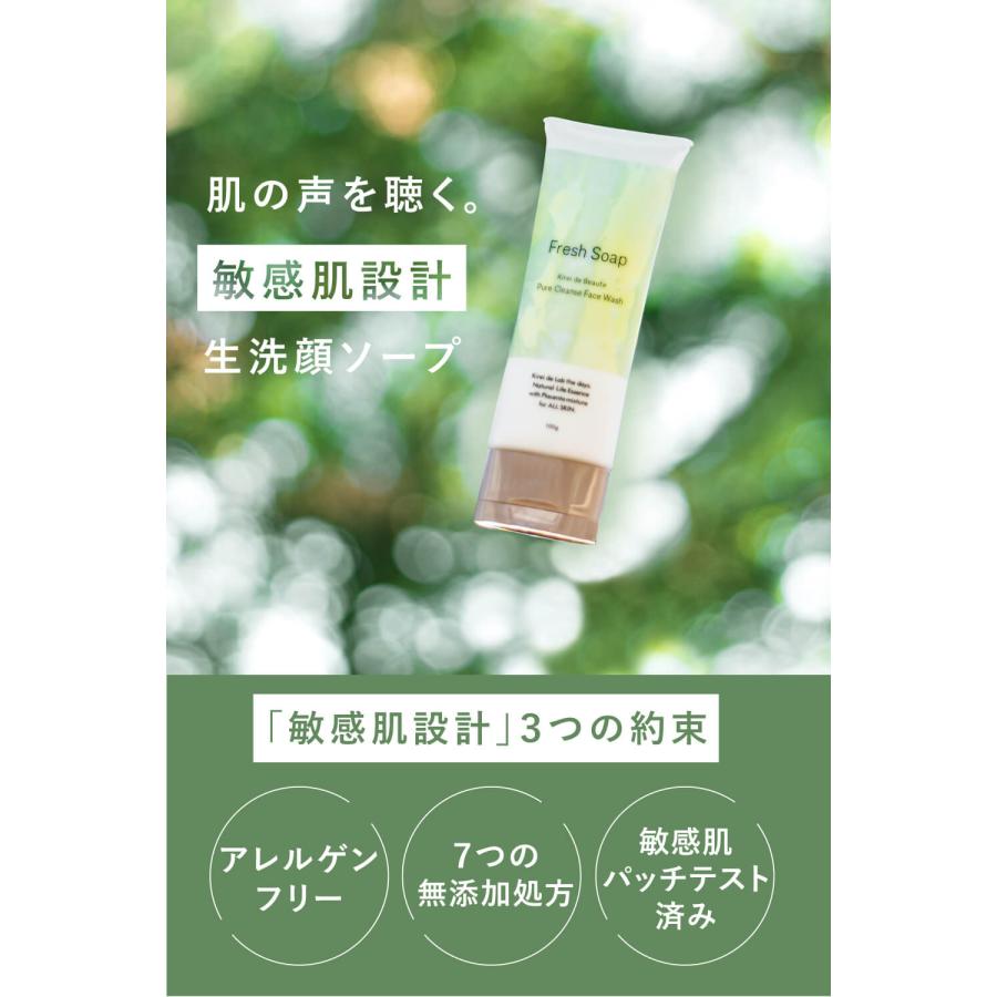 公式】敏感肌洗顔ソープ フレッシュソープ（100g×2本）プラセンタ