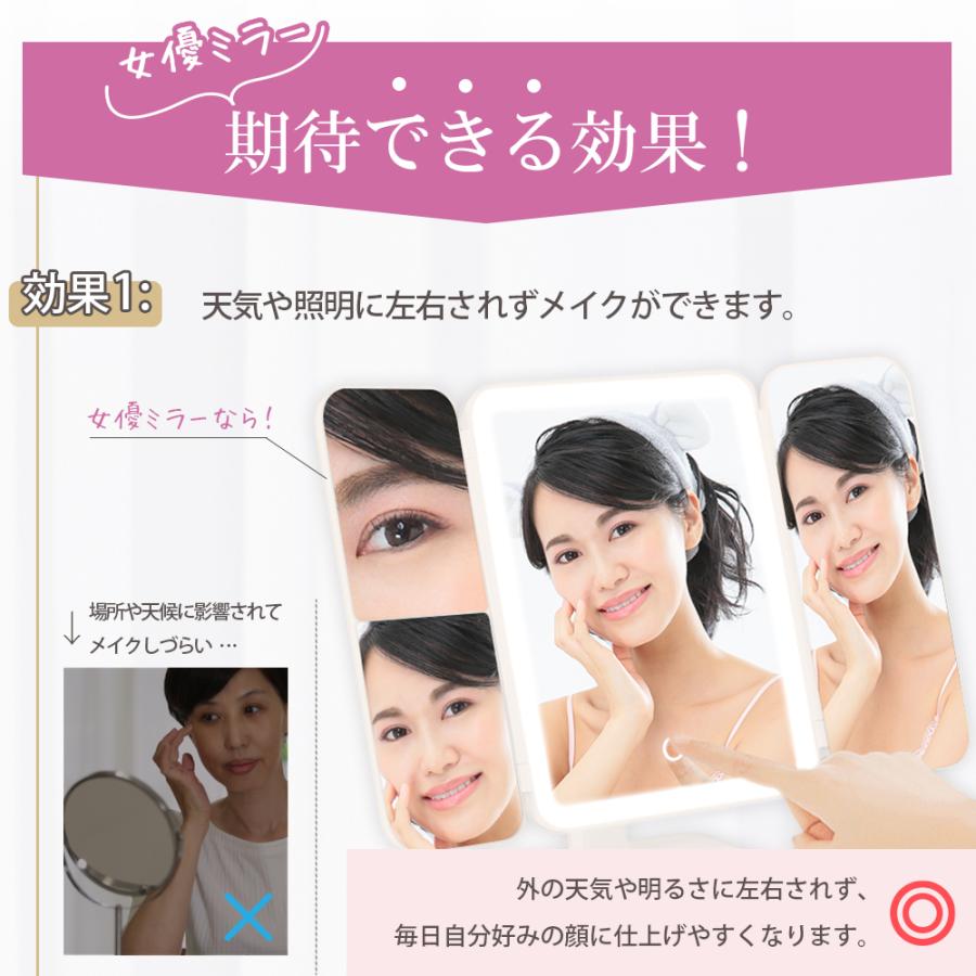⭐︎値下げ⭐︎【美品】女優ミラー　LED電球　充電付き　明るさ調節可能 Amazon.co.jp: Hansong 化粧鏡 女優ミラー ハリウッドミラー