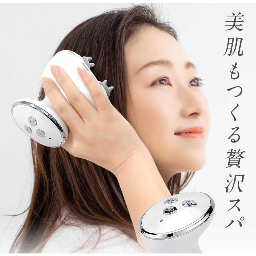 ヘッドスパ 頭皮マッサージ器 完全防水 ヘッドマッサージャー【Head Spa】赤色LED 発毛 育毛 スカルプ お風呂 頭皮エステ 返品保証 正規品 1年間保証 ギフト｜kireido｜02