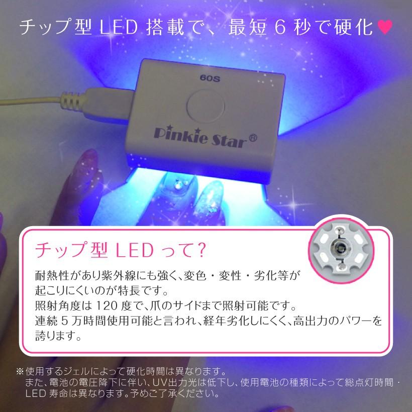 Petitor ジェルネイル ライト UV/LED チップ型 3W タイマー付き 軽量