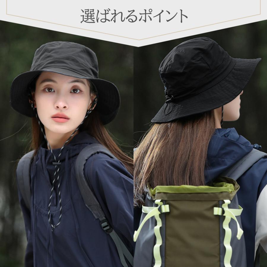 帽子 UVカット サンバイザー 紫外線カット キャップ 防水速乾 男女兼用