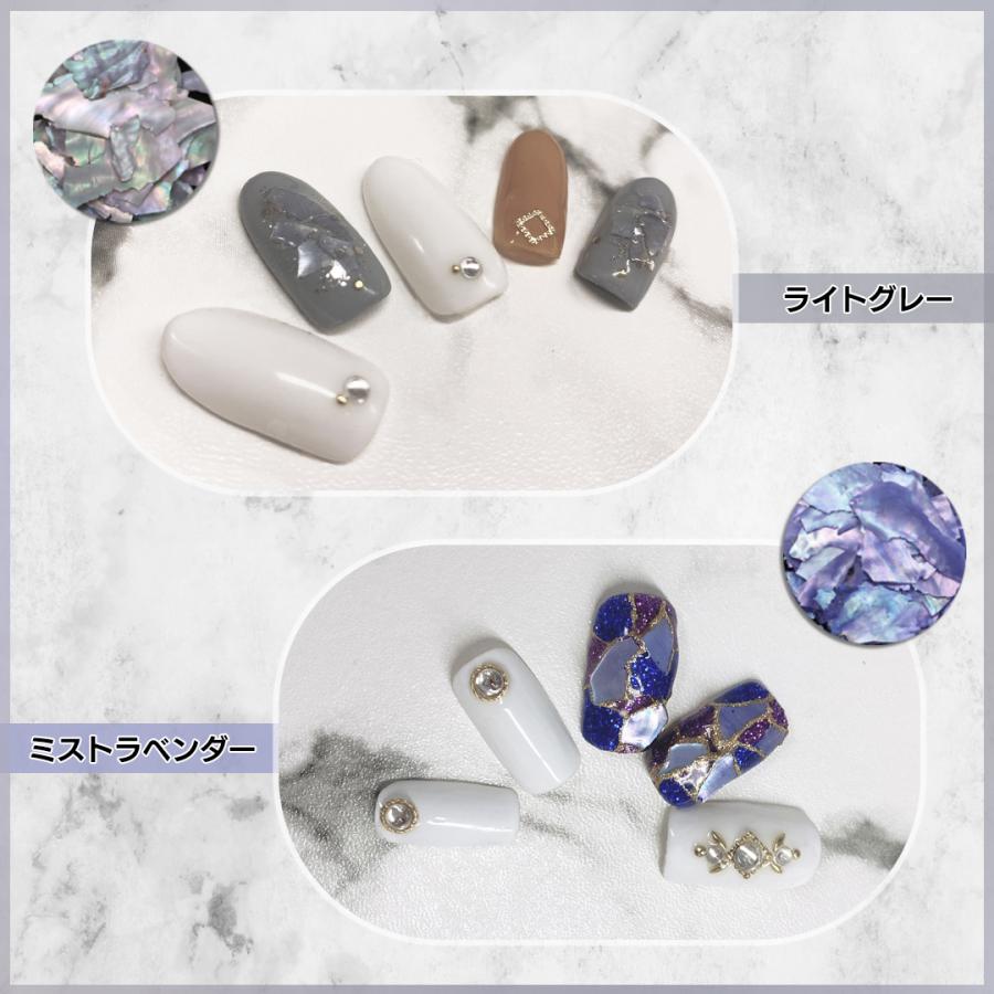 Petitor ジェルネイル 天然貝シェル 12色セット ネイルパーツ