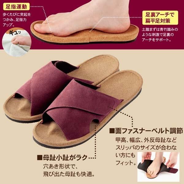 外反アーチふみっぱ アルファックス 健康スリッパ 足裏専門家と共同