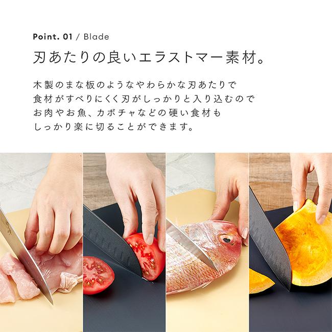 aimedia アイメディア 食洗機対応 丸いまな板 耐熱エラストマー 小(まな板 丸 ベージュ 黒 おしゃれ 薄い 半円 樹脂) |  | 04