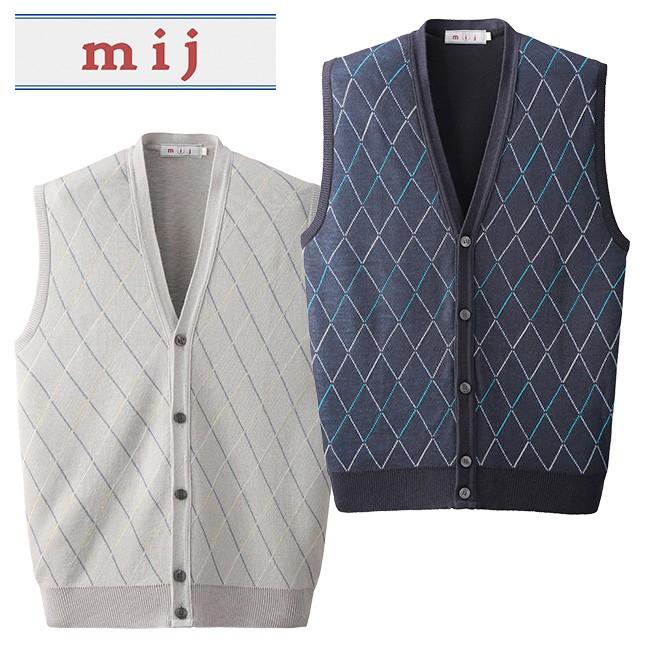 Mij エムアイジェイ 日本製麻混前開きダイヤ柄ベスト Jn 0003 ベスト メンズ 春夏 カジュアル メンズコーデ おしゃれ 夏 Ae260 キレイスポット 通販 Yahoo ショッピング
