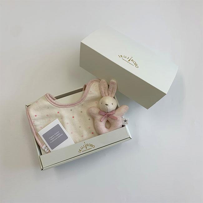 IKUJIKOBO 育児工房 スタイ・ラトルギフトセット No.383709(出産祝い