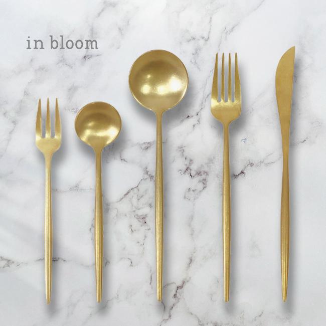in bloom インブルーム ステンレス カトラリー一式セット(ティー