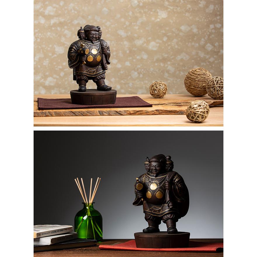 織田信長公祈願 三面大黒尊天 中(塔世山四天王寺 ご祈祷 開眼供養 織田