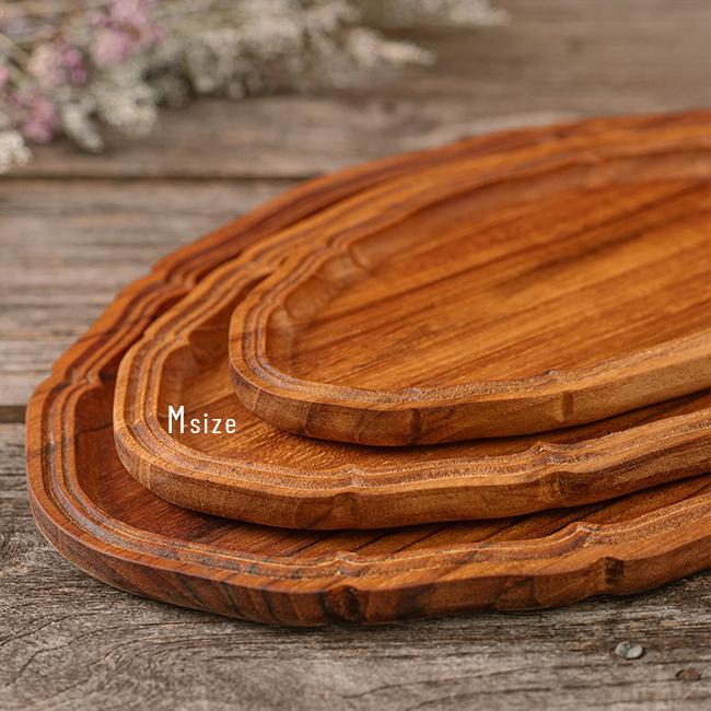オーバル トレー M(木製 プレート お皿 木製トレー 木の皿 木製トレイ