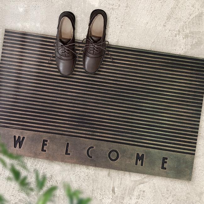 WELCOMEマット Lサイズ 91×50.5cm(玄関マット 屋外 ウェルカム マット