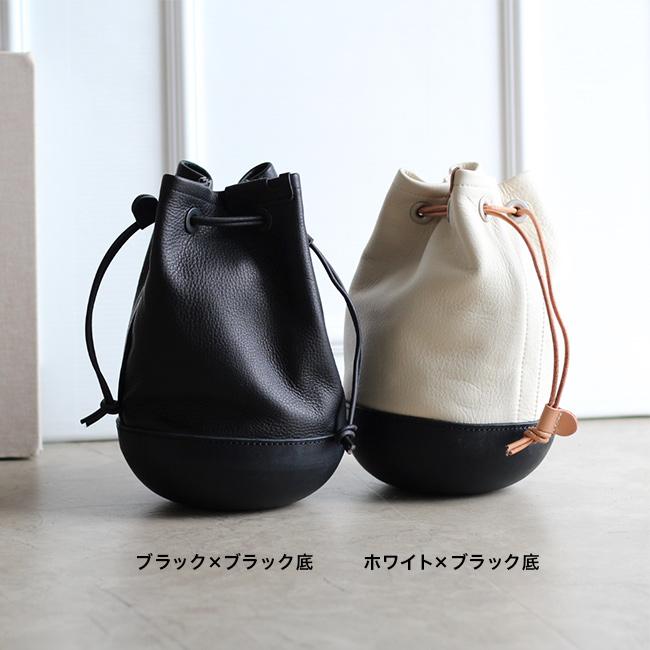 巾着バック　バトラーバーナーセイルズ　ブラック　本革　栃木レザー Butler Verner Sails バトラーバーナーセイルズ モールドレザー巾着