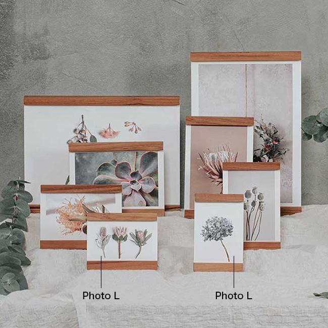 ウッド バインド ホルダー 写真立て L判(木製 フレーム フォトフレーム