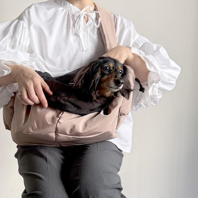 PUFF PET SLING P25001(スリング 犬 抱っこ紐 小型犬 中型犬 持ち運び