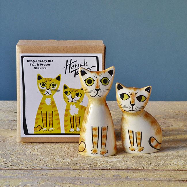 HannahTurner ソルト＆ペッパー キャット(塩コショウ入れ おしゃれ 塩