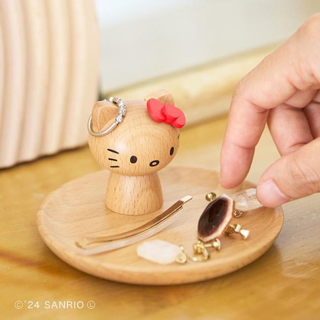 ハローキティ トレイ付きスタンド ハローキティ アクセサリースタンド レッド(キティちゃん アクセサリー
