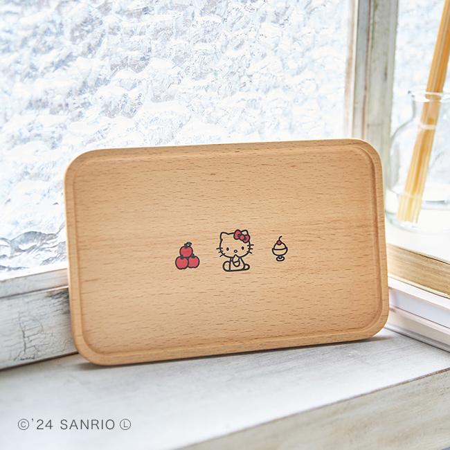 ハローキティ ウッドトレー(キティちゃん 眼鏡置き アクセサリートレイ